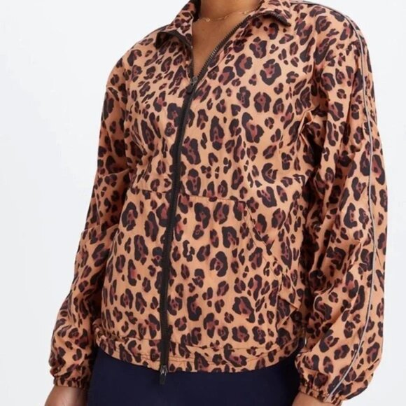 Fabletics Jackets & Blazers - Fabletics Animal Print Flyweight Windbreaker Full Zip Jacket Size 2X
